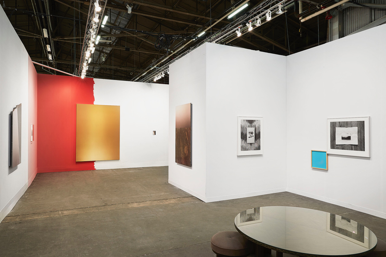 Installation view: Armory Show, Leslie Hewitt & Peiter Vermeersh, 2018 Courtesy of Perrotin Photo: Guillaume Ziccarelli