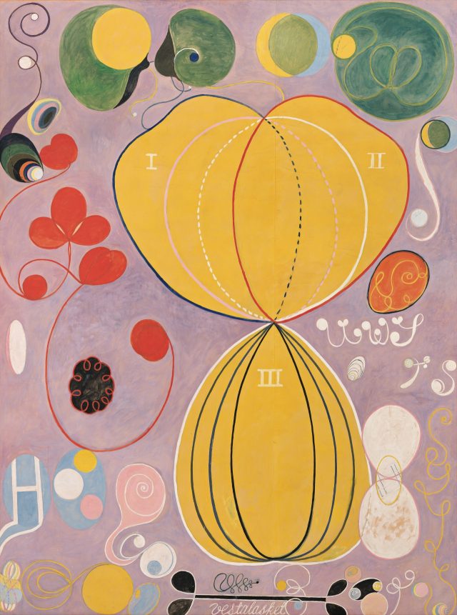 ‘Group IV, The Ten Largest, No. 7, Adulthood’, 1907 from ‘untitled’ series, 315×235cm, Tempera on paper mounted on canvas.