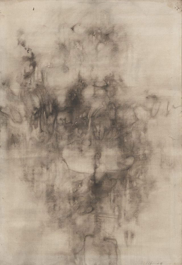 정창섭, ‘Work G77’, 1966, Mixed media on canvas, 162.5×112.3cm.