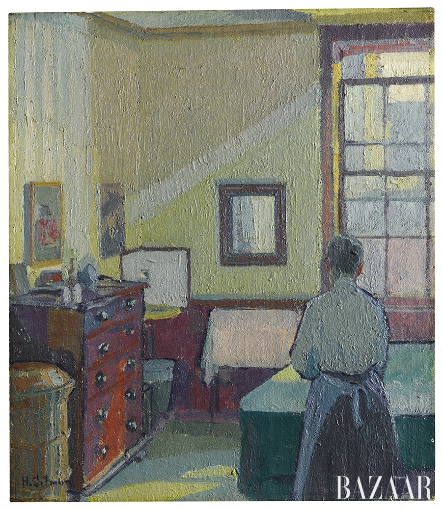 해럴드 길먼(Harold Gilman), ‘Interior (Mrs Mounter)’, Oil on Canvas, 38 by 33cm, 1917