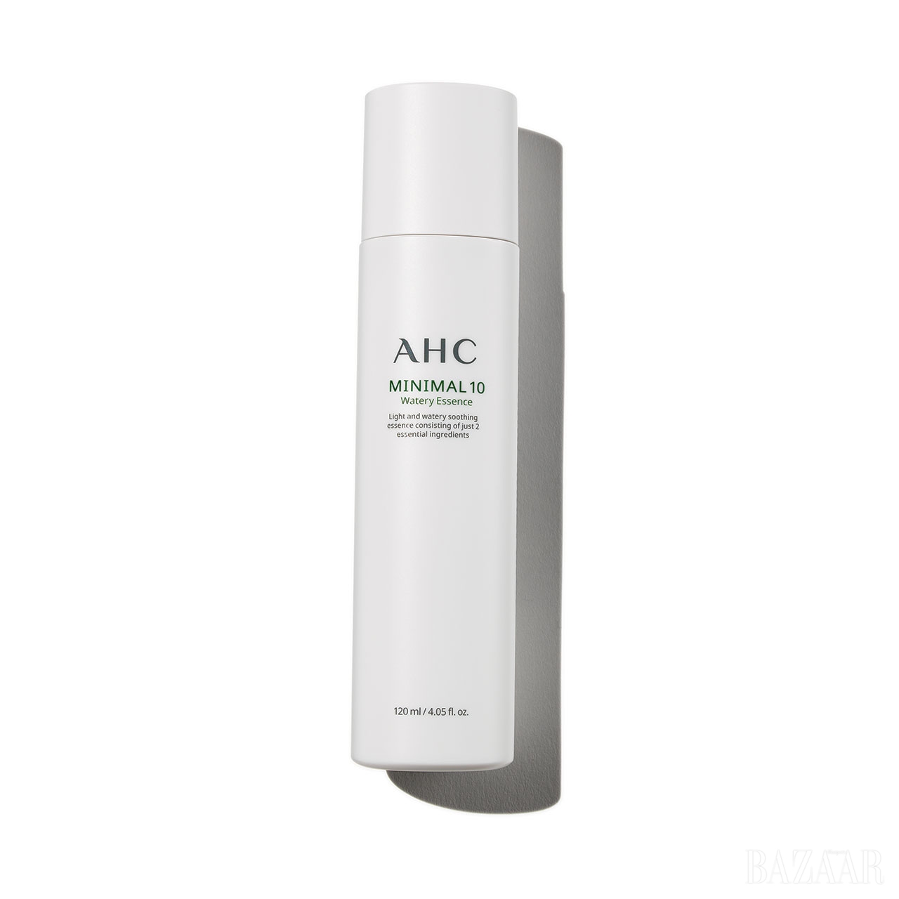 Ahc 미니멀 10 워터리 에센스 병풀 추출물 순수 원액을 포함한 단 2가지 성분으로 피부 본연의 힘을 강화해준다. 3만2천원.